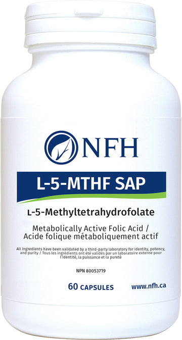 L-5-MTHF SAP (methylated folate) 60 caps by NFH